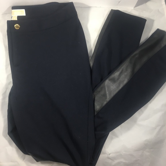 Michael Kors faux leather panel pants - Picture 2 of 4